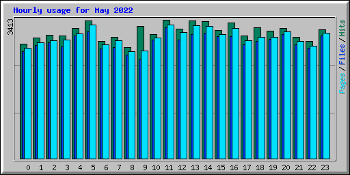 Hourly usage for May 2022